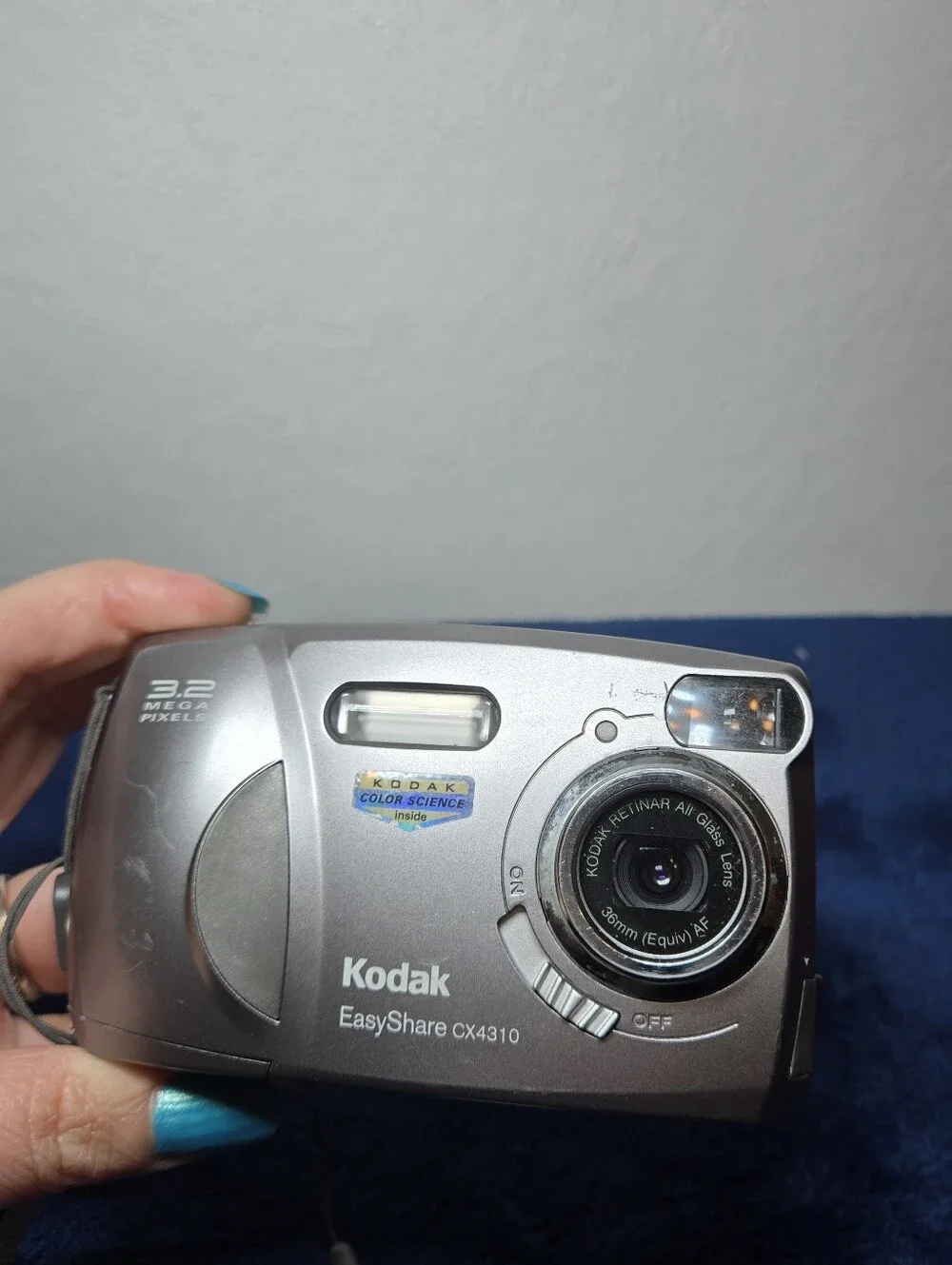 Kodak Easy CX4310 3.2MP Digital Camera Silver Tested -Works